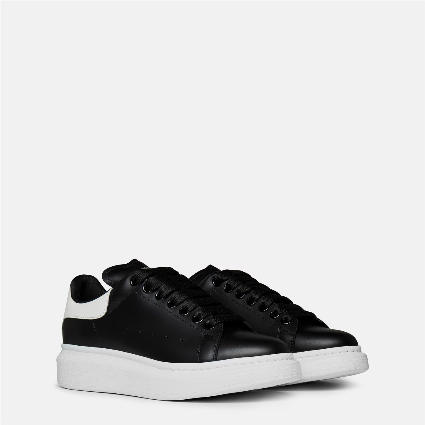 Women's Logo Print Leather Oversized Trainers