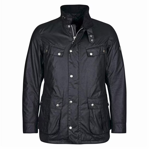 Barbour International Men's Duke Water Resistant Windproof Cotton Long Sleeve Wax Jacket