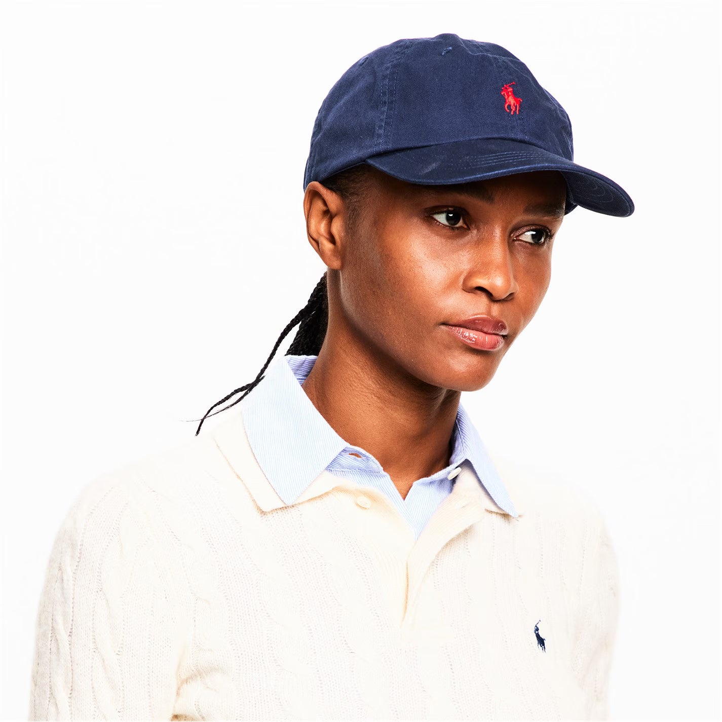 Cotton Chino Pony Baseball Cap