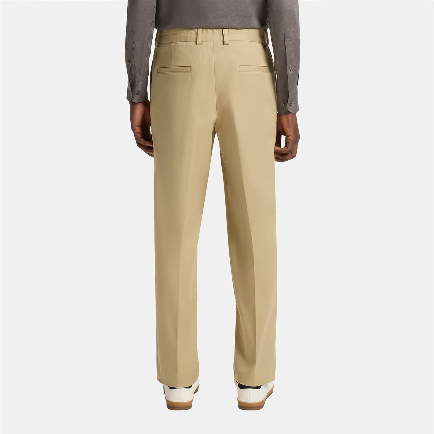 BOSS Men's Double Breasted Tailored Stretch Trousers