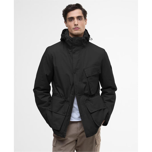 Barbour International Men's Endley Waterproof Hooded Long Sleeve Long Puffer Jacket