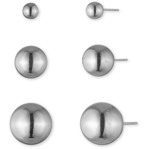 Lauren by Ralph Lauren Metal Ball Earring Trio Set