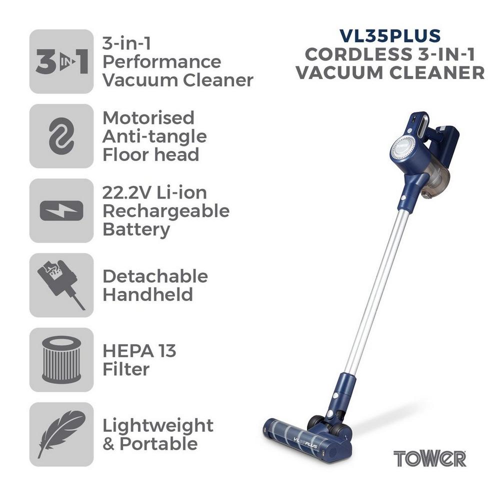 VL35 Plus Anti Tangle Vacuum Cleaner 3-IN-1 DC 150