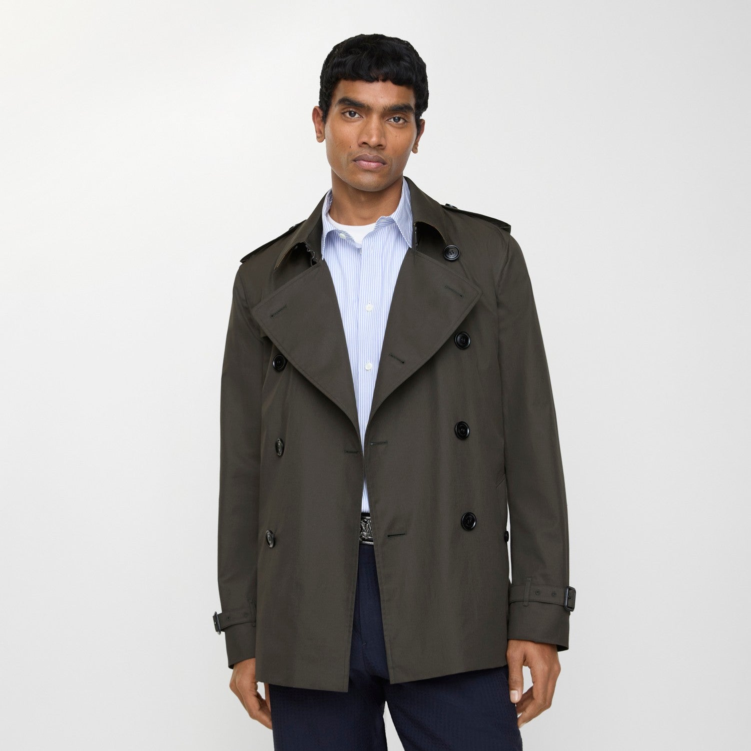 Extra-short Tropical Gabardine Kensington Trench Coat