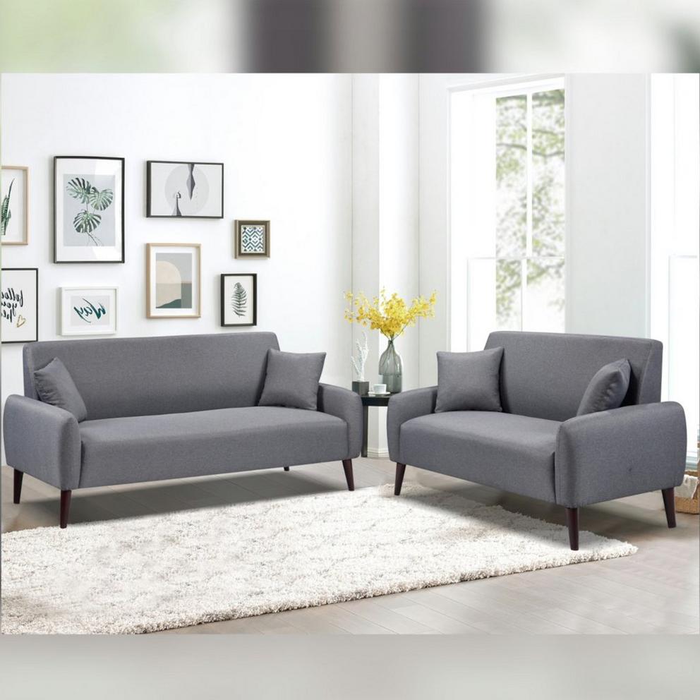 Modern Linen Sofa Set
