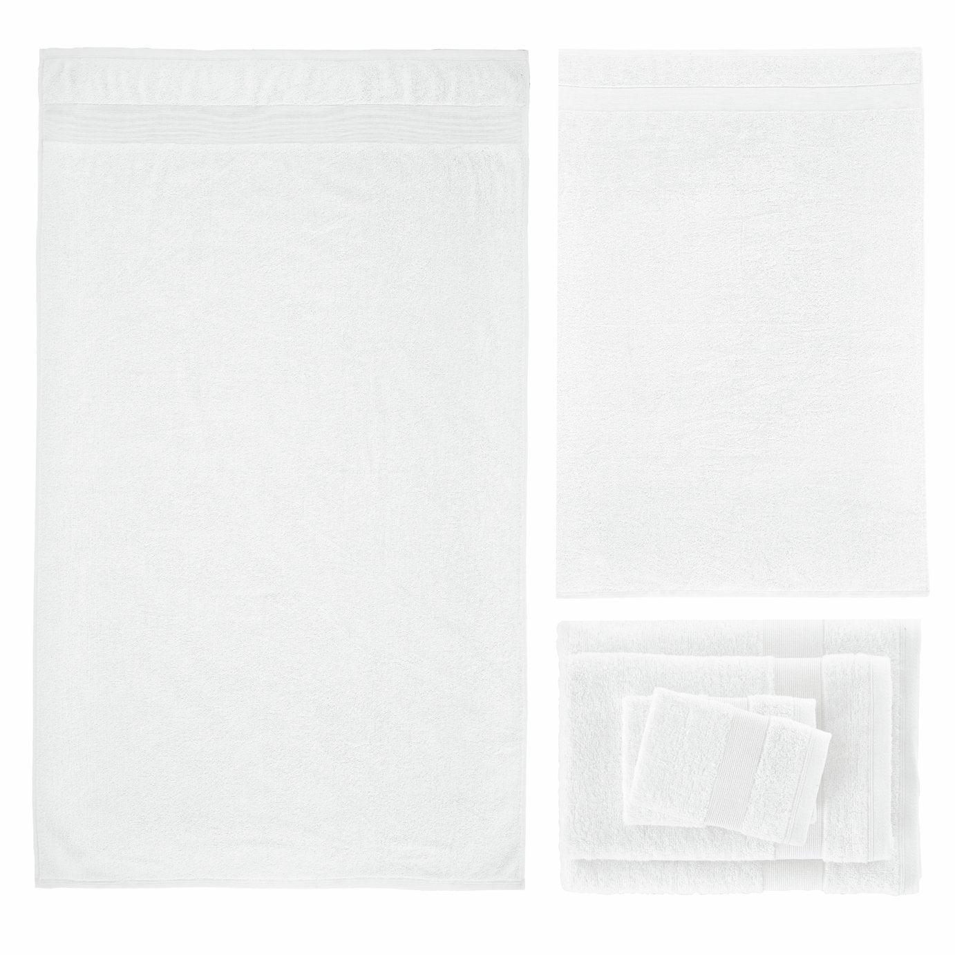 Catherine Lansfield Anti Bacterial Towel Bale - White