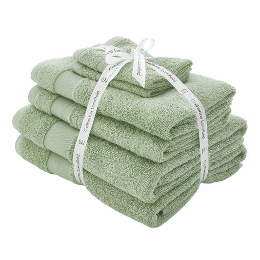 Catherine Lansfield Anti Bacterial Towel Bale - Sage