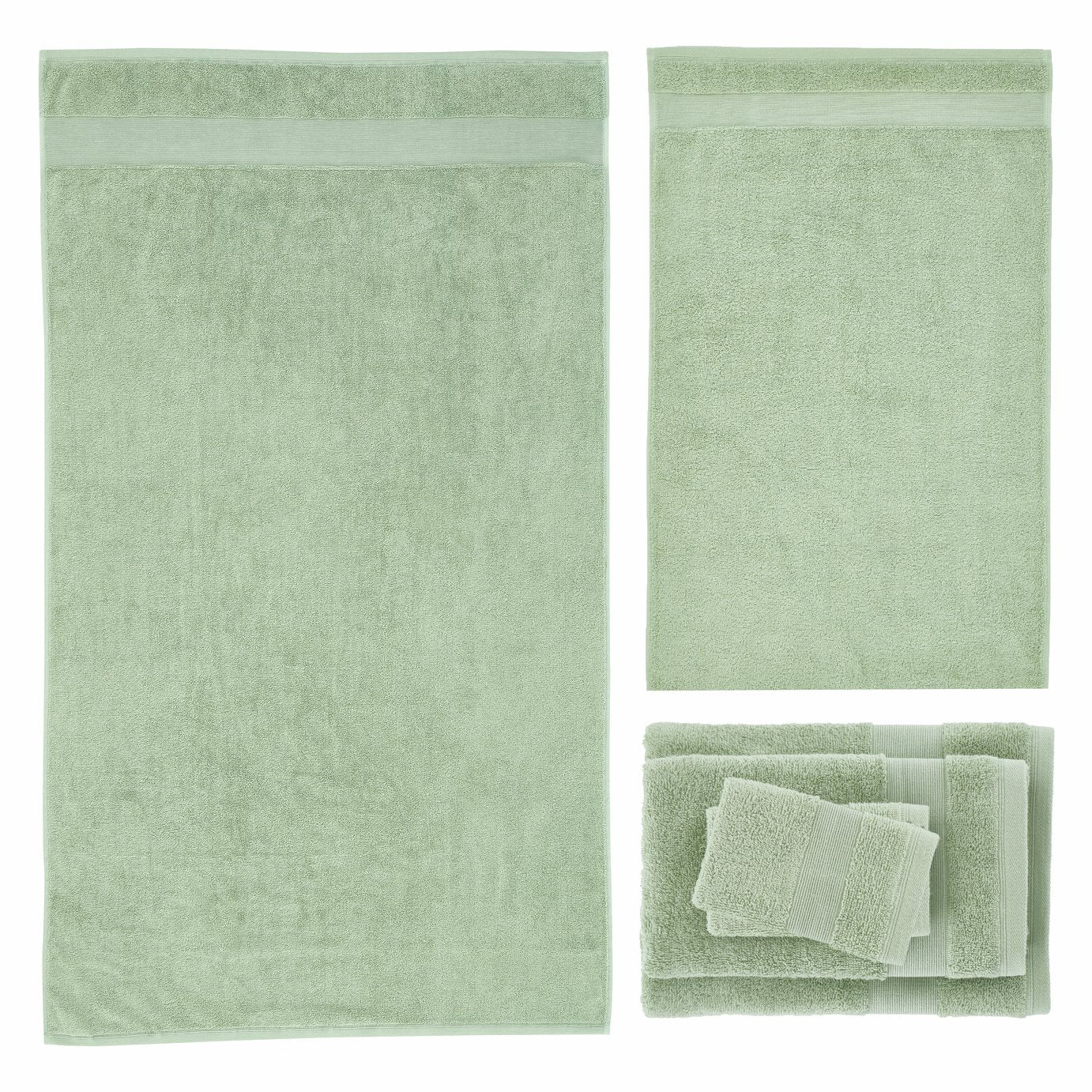 Catherine Lansfield Anti Bacterial Towel Bale - Sage