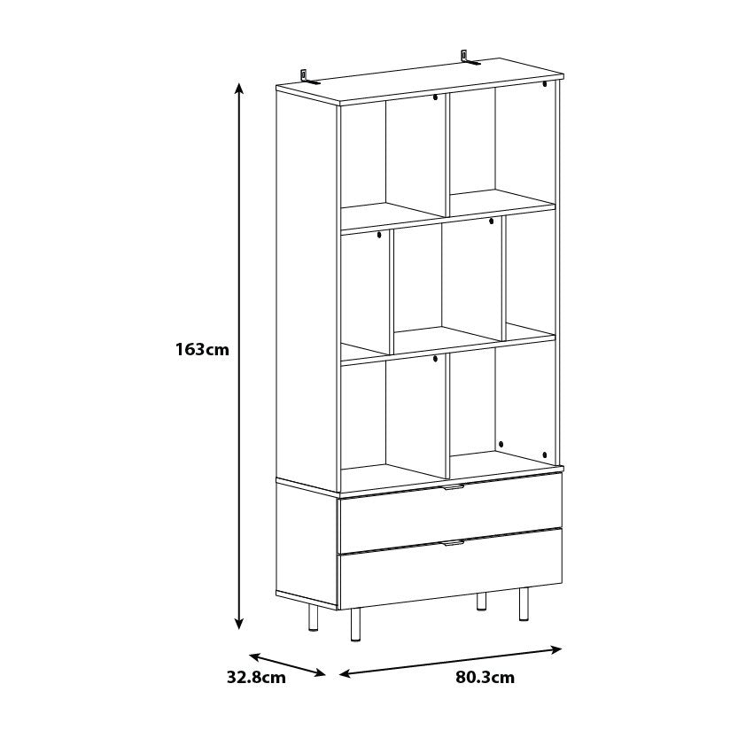 Argos Home Taite Bookcase - White