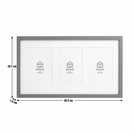 Habitat Single Mount Triple Black Photo Picture Frame - 4x6"