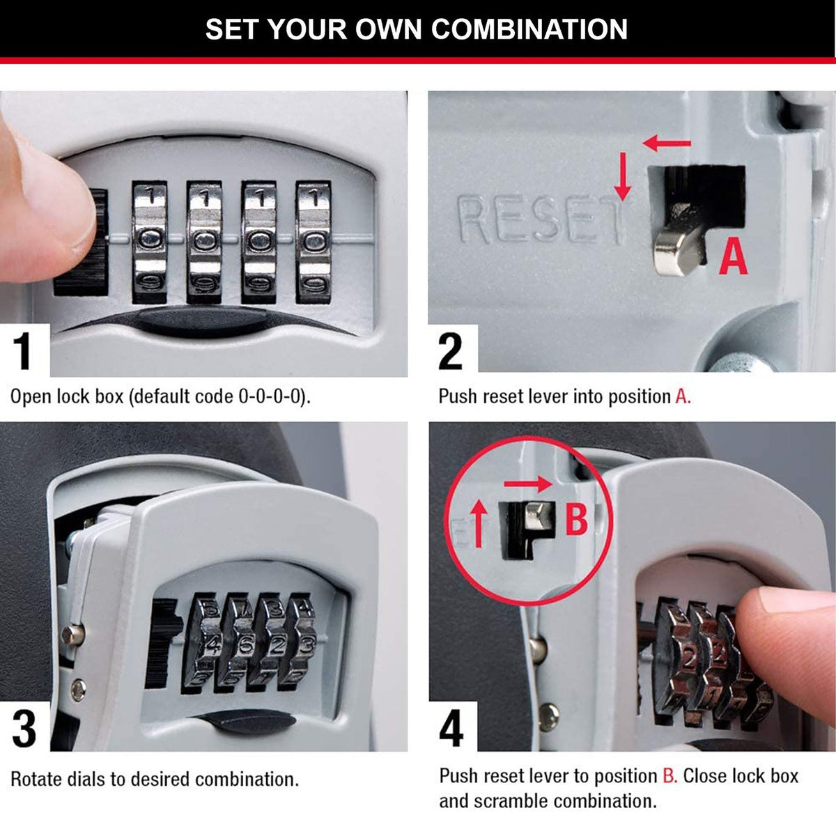 Master Lock Medium Key Safe with Combination Lock