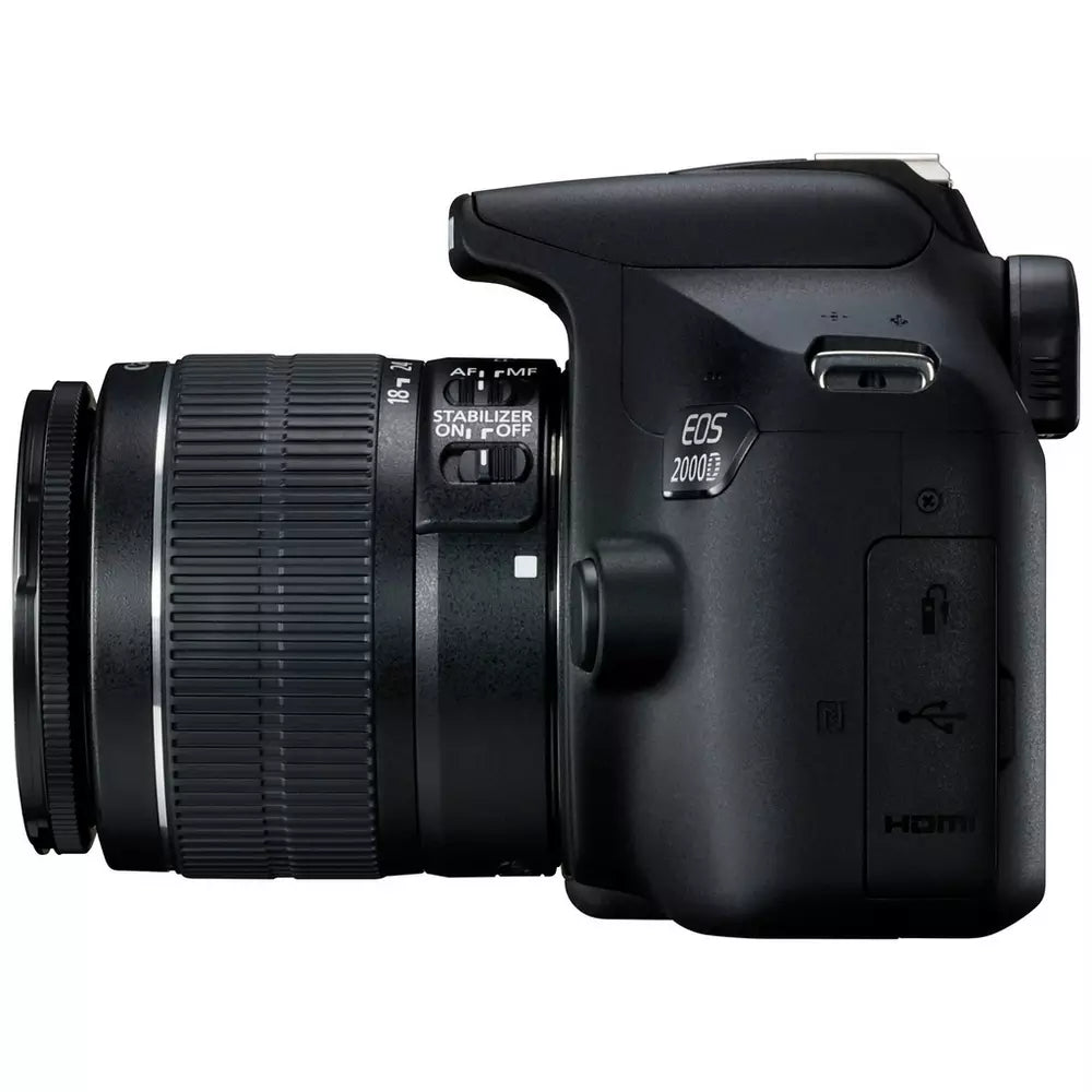 Canon EOS 2000D DSLR Camera with 18-55mm IS Lens