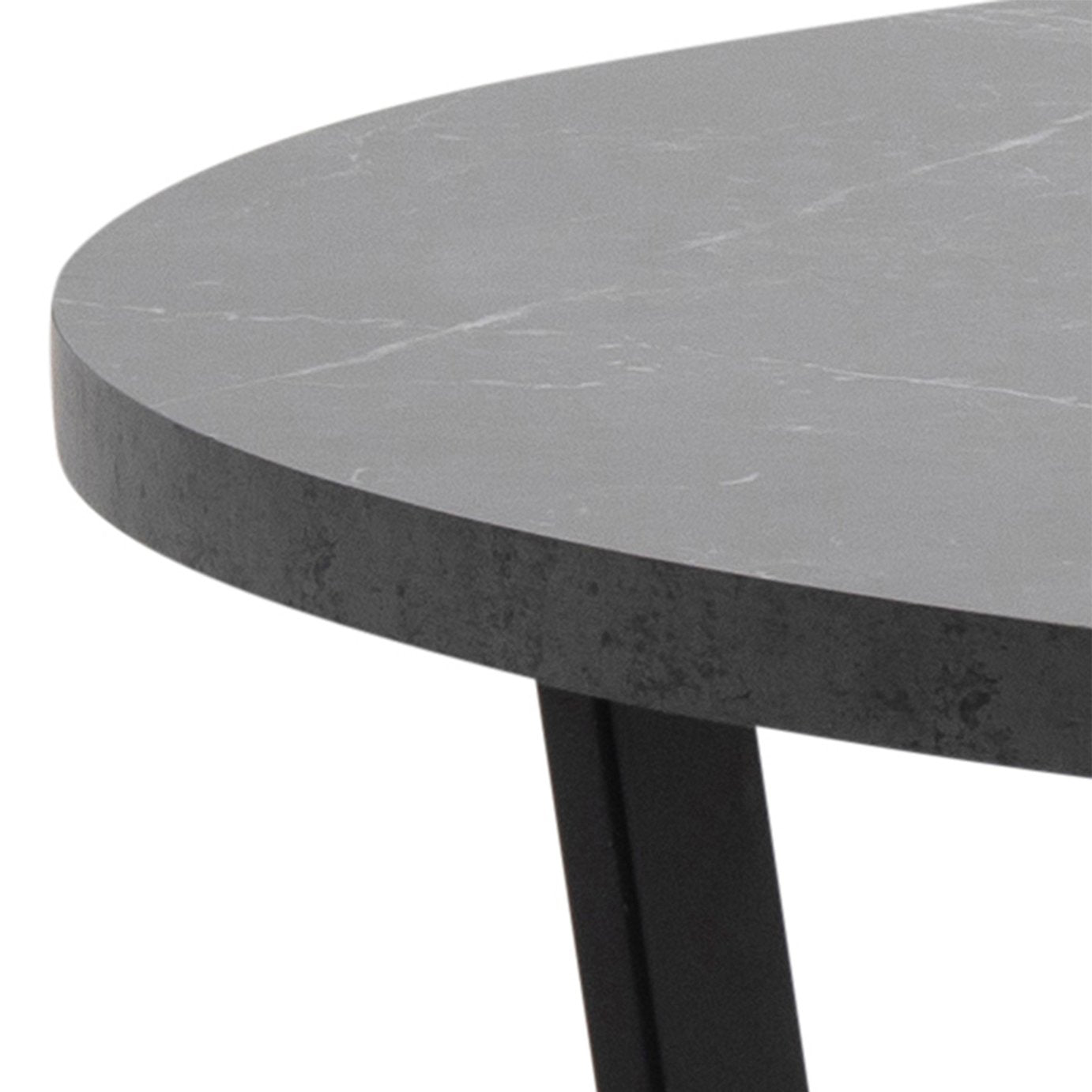 Furniture To Go Amble 4 Seater Round Dining Table - Black