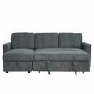 Aspire Nexis Left Hand Storage Chaise Sofa Bed- Charcoal