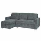 Aspire Nexis Left Hand Storage Chaise Sofa Bed- Charcoal