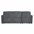 Aspire Nexis Left Hand Storage Chaise Sofa Bed- Charcoal