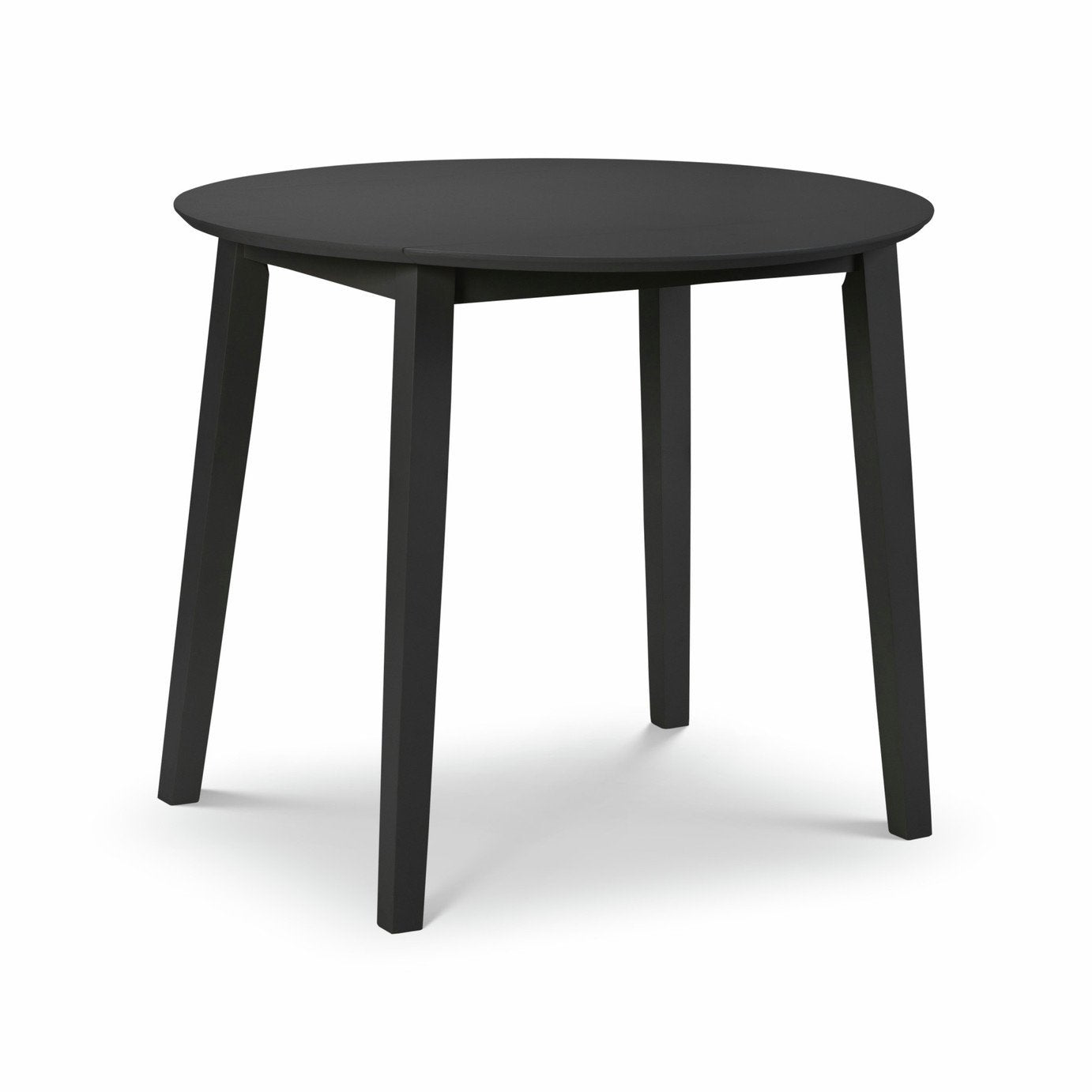 Julian Bowen Coast Ext 4 Seater Round Dining Table - Black