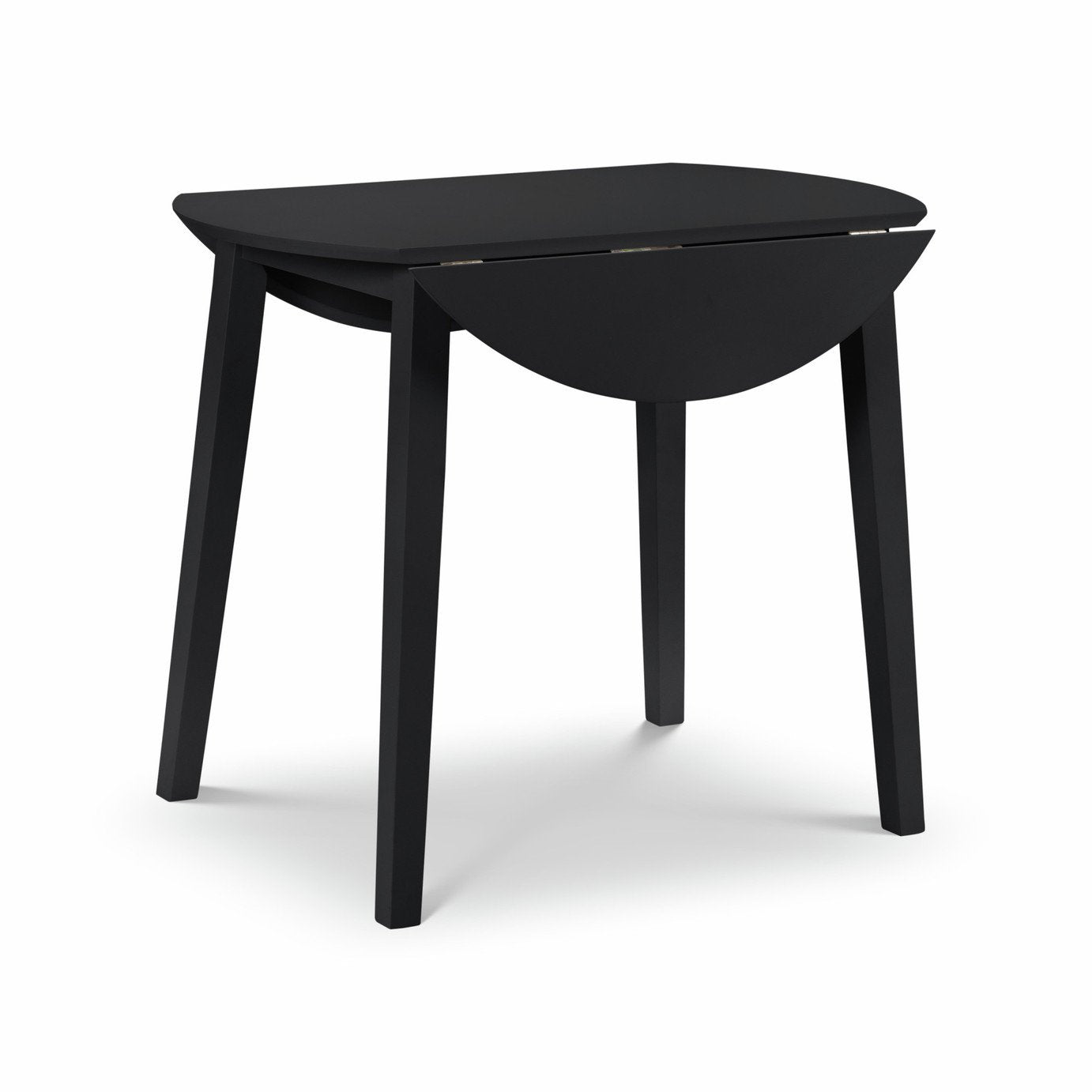 Julian Bowen Coast Ext 4 Seater Round Dining Table - Black