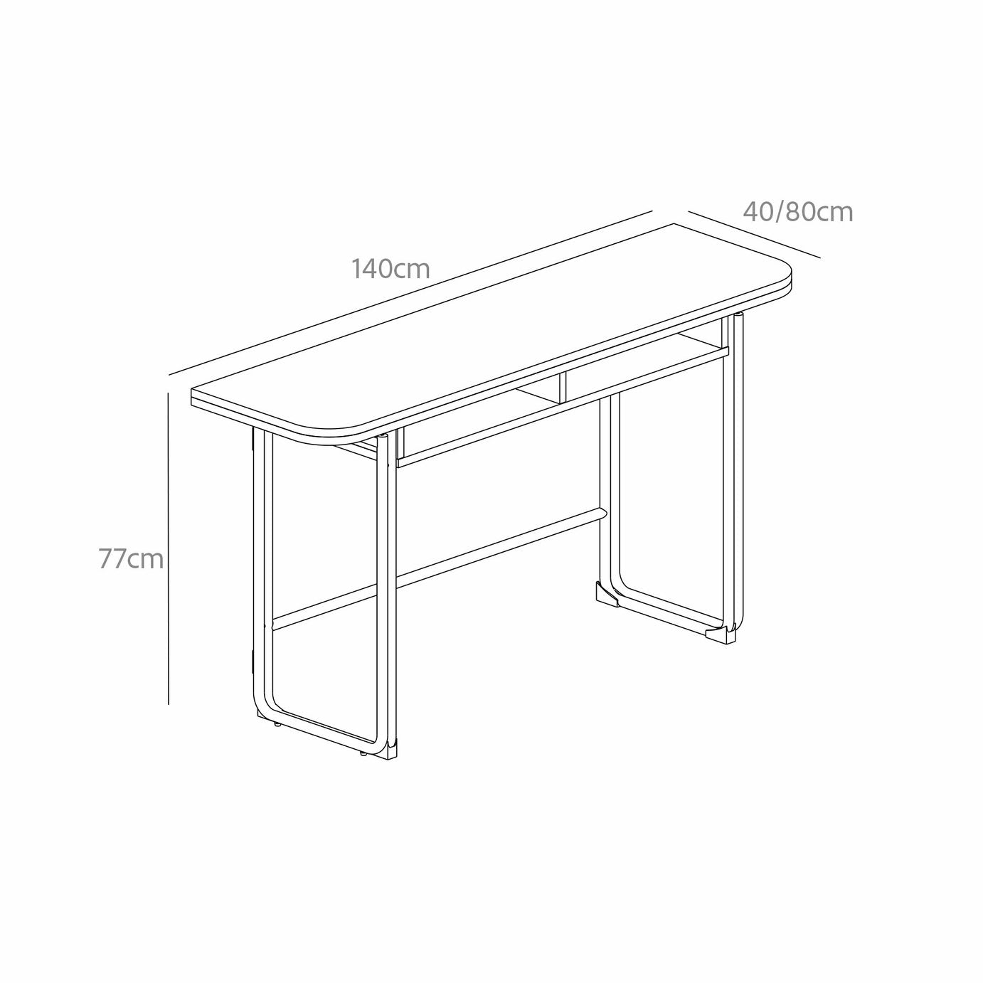 Furniture To Go Darlington Ext 4 Seater Dining Table - Black