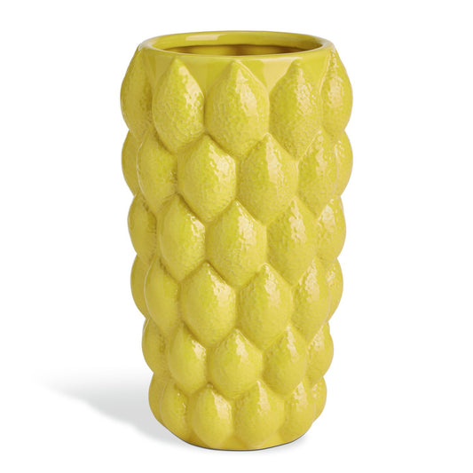 Argos Home Ceramic Yellow Lemon Vase - 15cm