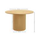 Julian Bowen Louis 4 Seater Round Dining Table - Light Oak