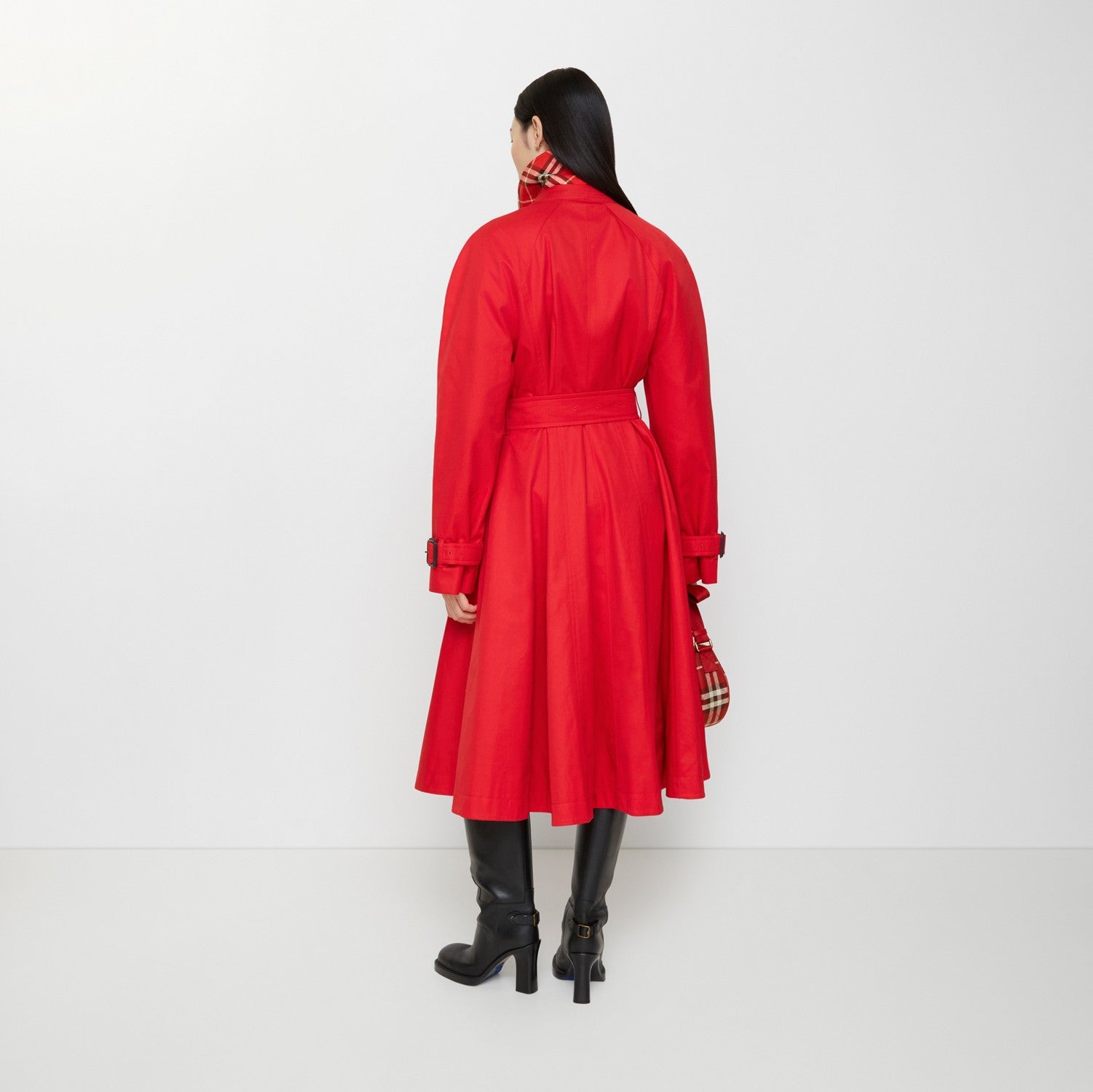 Long Gabardine Ellingham Fit-and-flare Car Coat