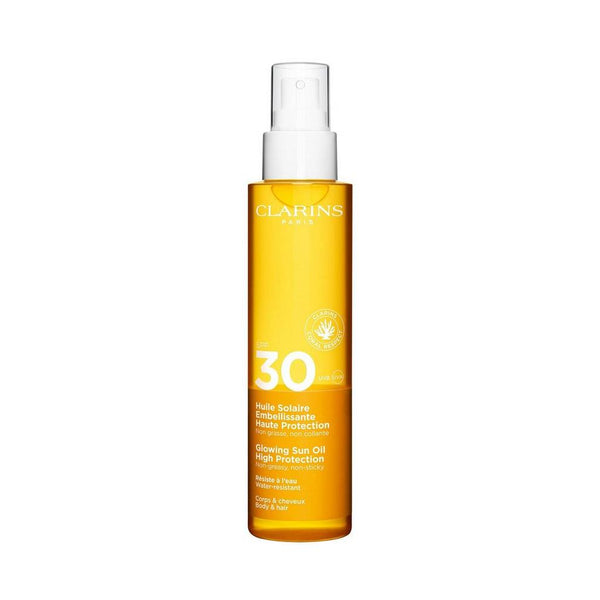 Clarins Glowing Sun Oil High Protection SPF30