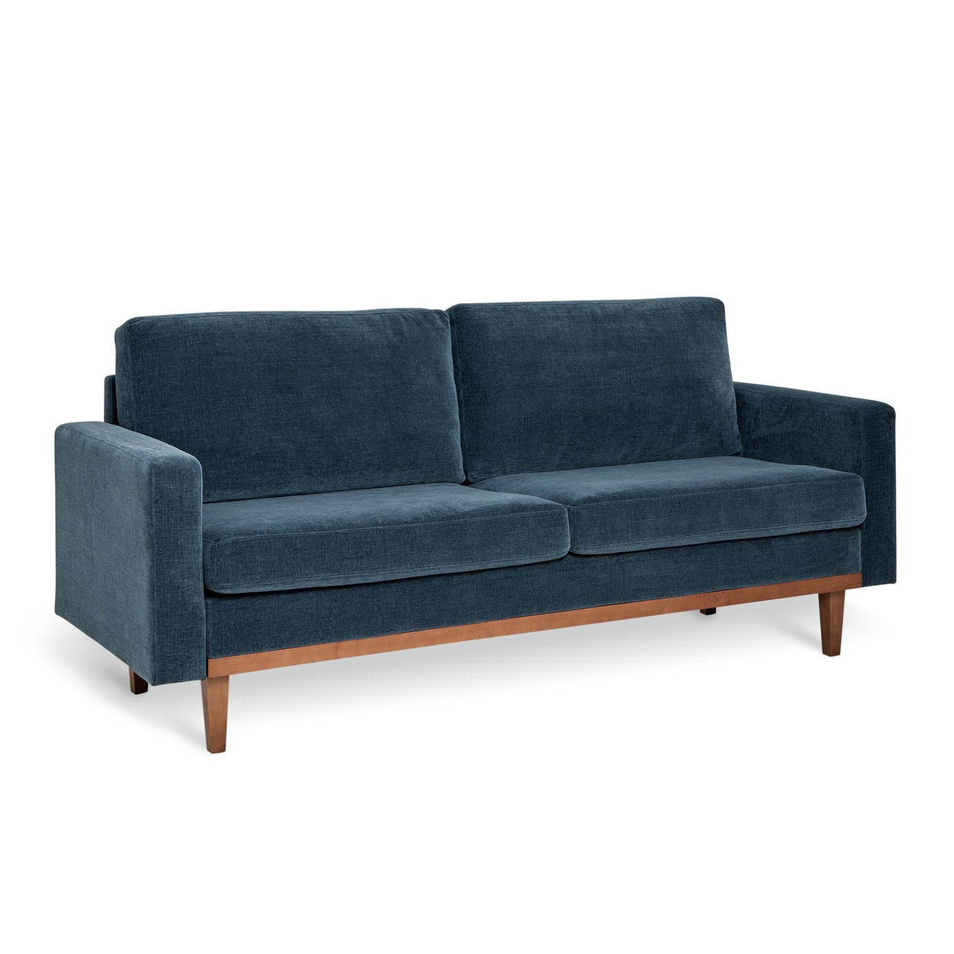 Habitat Della Fabric 3 Seater Sofa - Blue