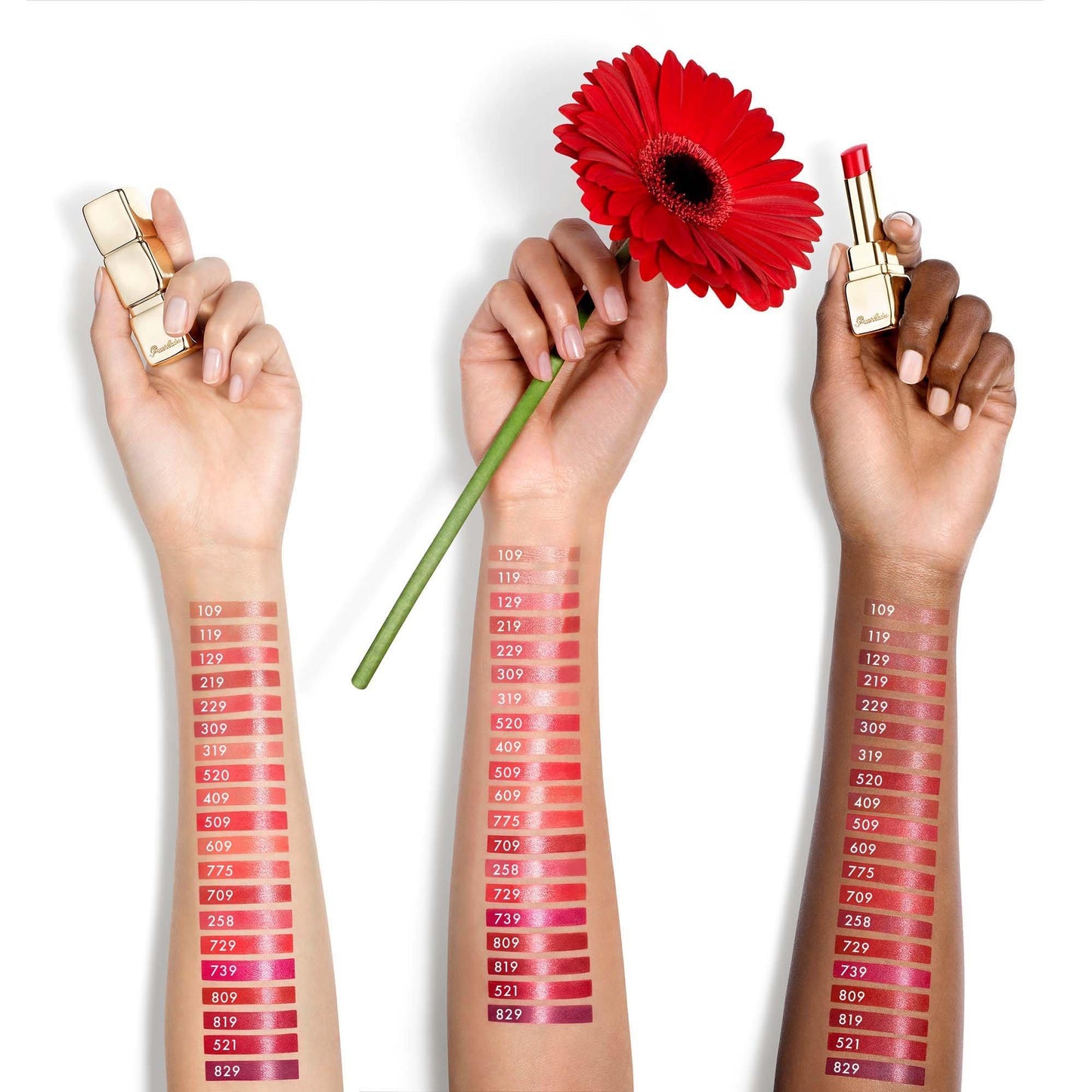 Guerlain KissKiss Shine Bloom Naturally-Derived Ingredients Lipstick