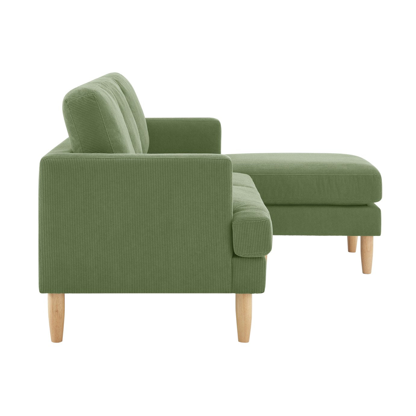 Argos Home Joshua Fabric Reversible Corner Chaise Sofa - Green