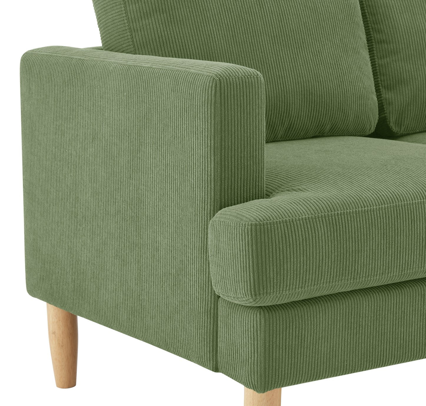 Argos Home Joshua Fabric Reversible Corner Chaise Sofa - Green