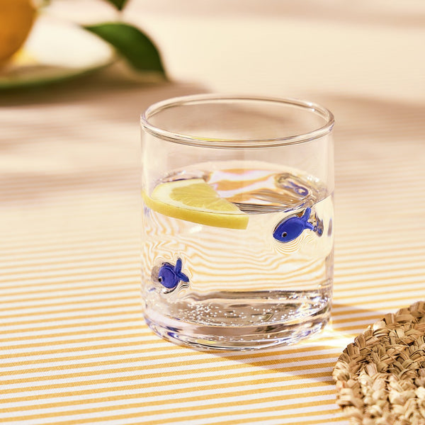 Argos Home Med Coastal Fish Tumbler - Blue