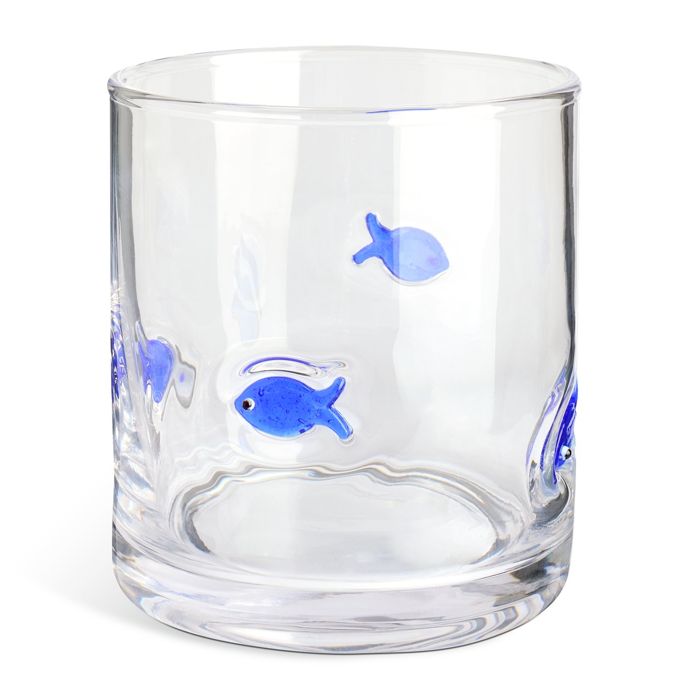 Argos Home Med Coastal Fish Glass Tumbler - Blue