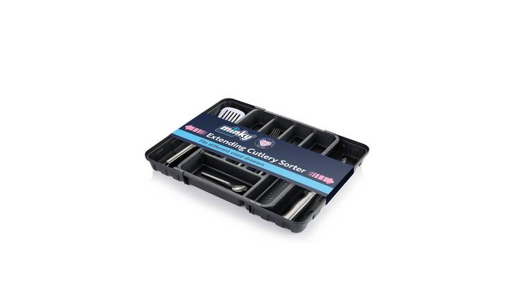 Minky Extending Cutlery Set - Black