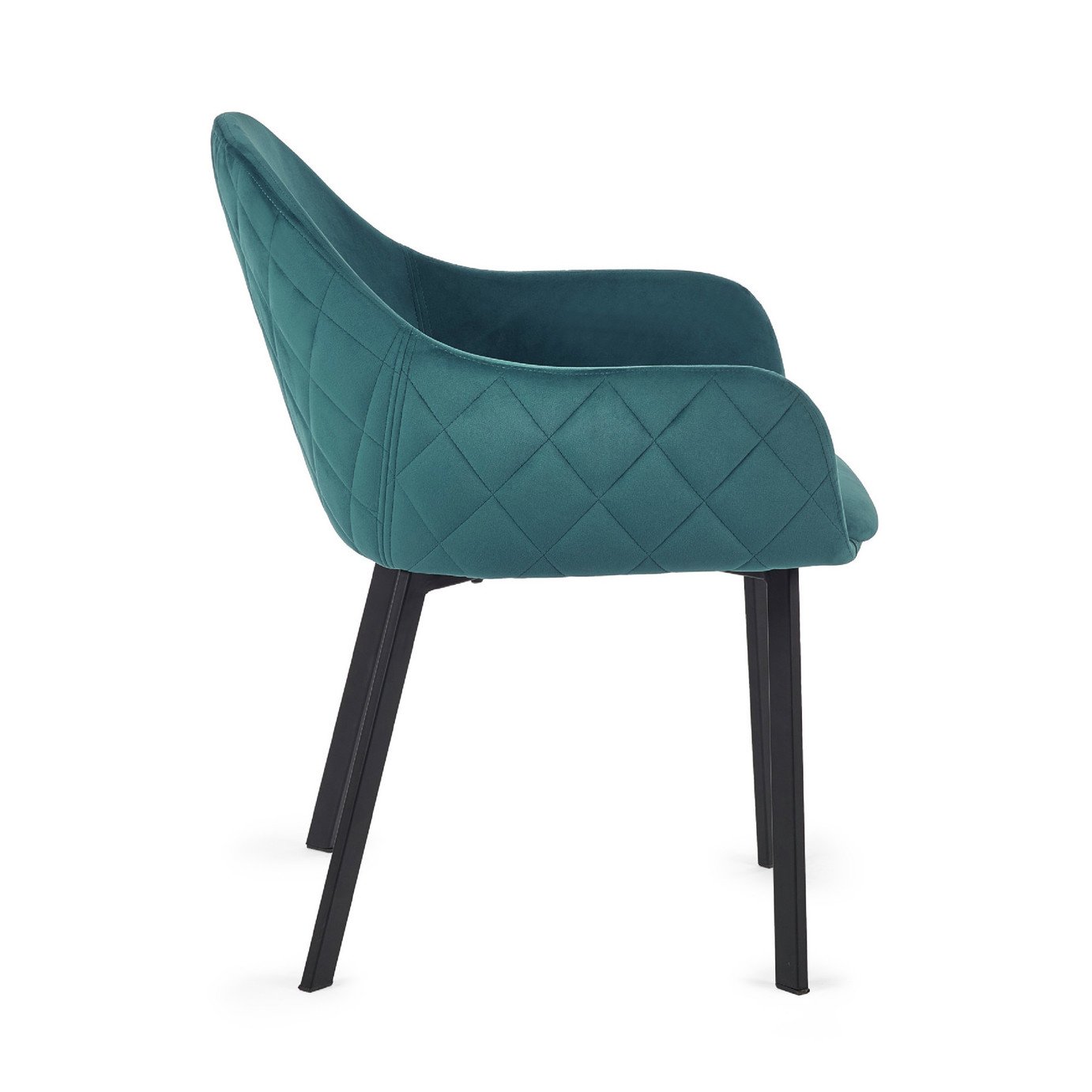 Julian Bowen Lima Pair of Velvet Dining Chairs - Teal