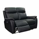 Aspire Kingsmere 3, 2 & 1 Seater Power Recliner Sofa - Black