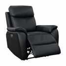 Aspire Kingsmere 3, 2 & 1 Seater Power Recliner Sofa - Black