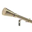 Argos Home Extendable Metal Trumpet Brass Curtain Pole - 165 - 300cm