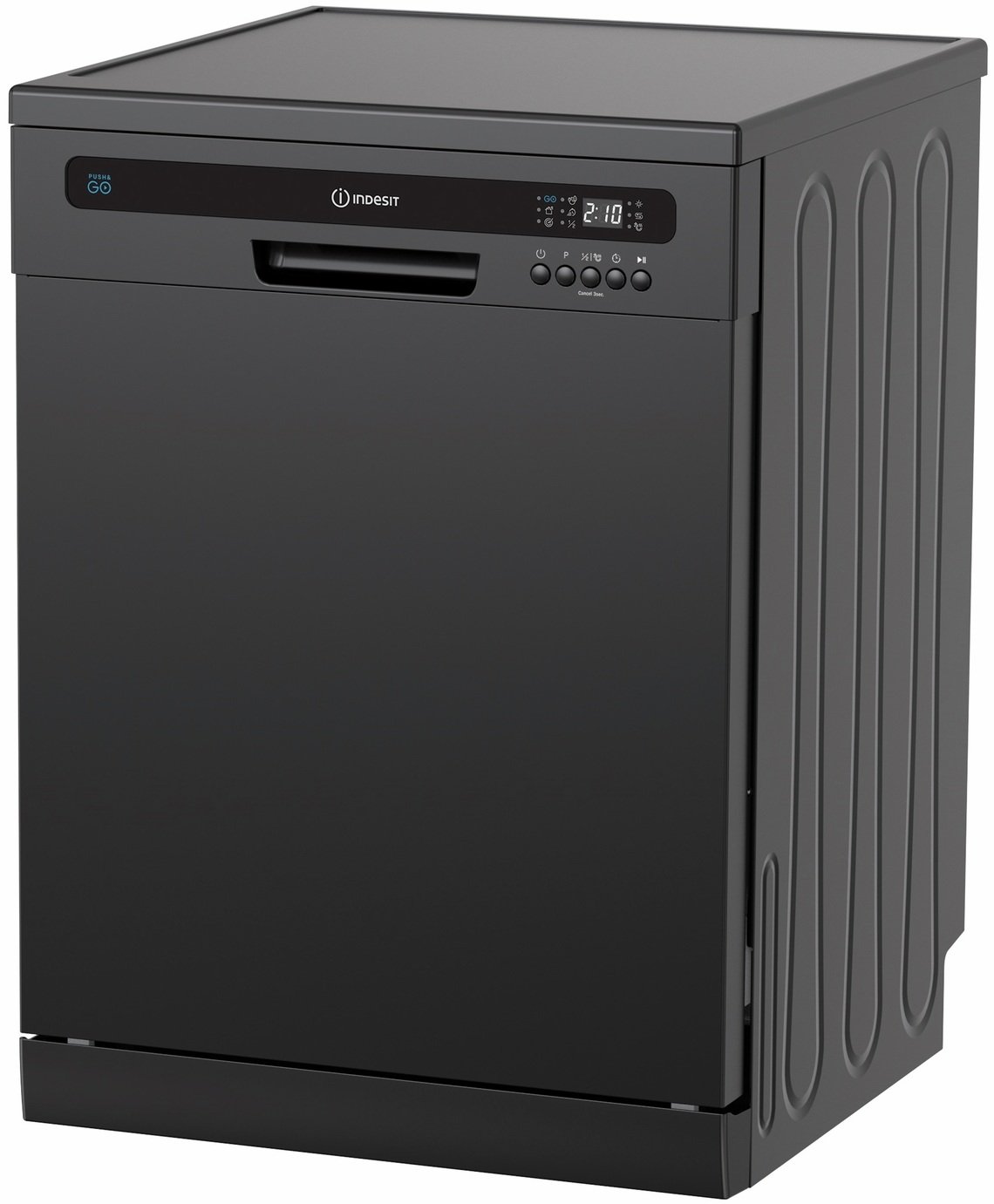 Indesit IN2FE13CNO7BUK Full Size Dishwasher - Black