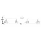 Argos Home 4 Light Bar Light - Matt White