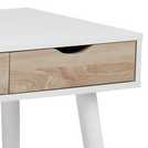 Furniture To Go Neptun 3 Drawer Office Desk - White & Oak