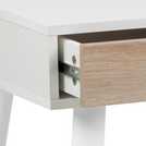 Furniture To Go Neptun 3 Drawer Office Desk - White & Oak