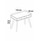 Furniture To Go Neptun 3 Drawer Office Desk - White & Oak