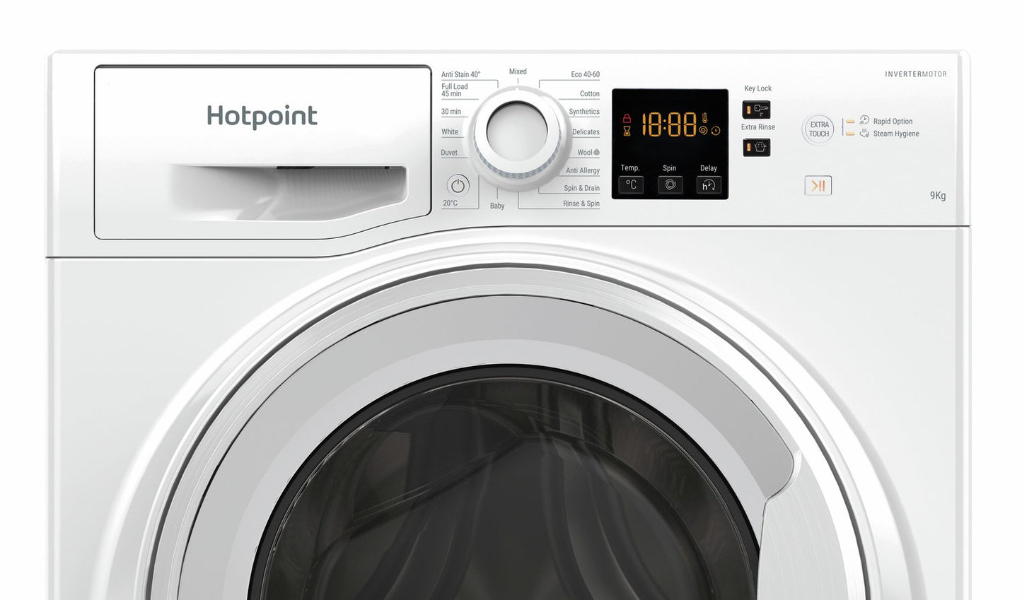 Hotpoint NSWM946WUK 9KG 1400 Spin Washing Machine - White