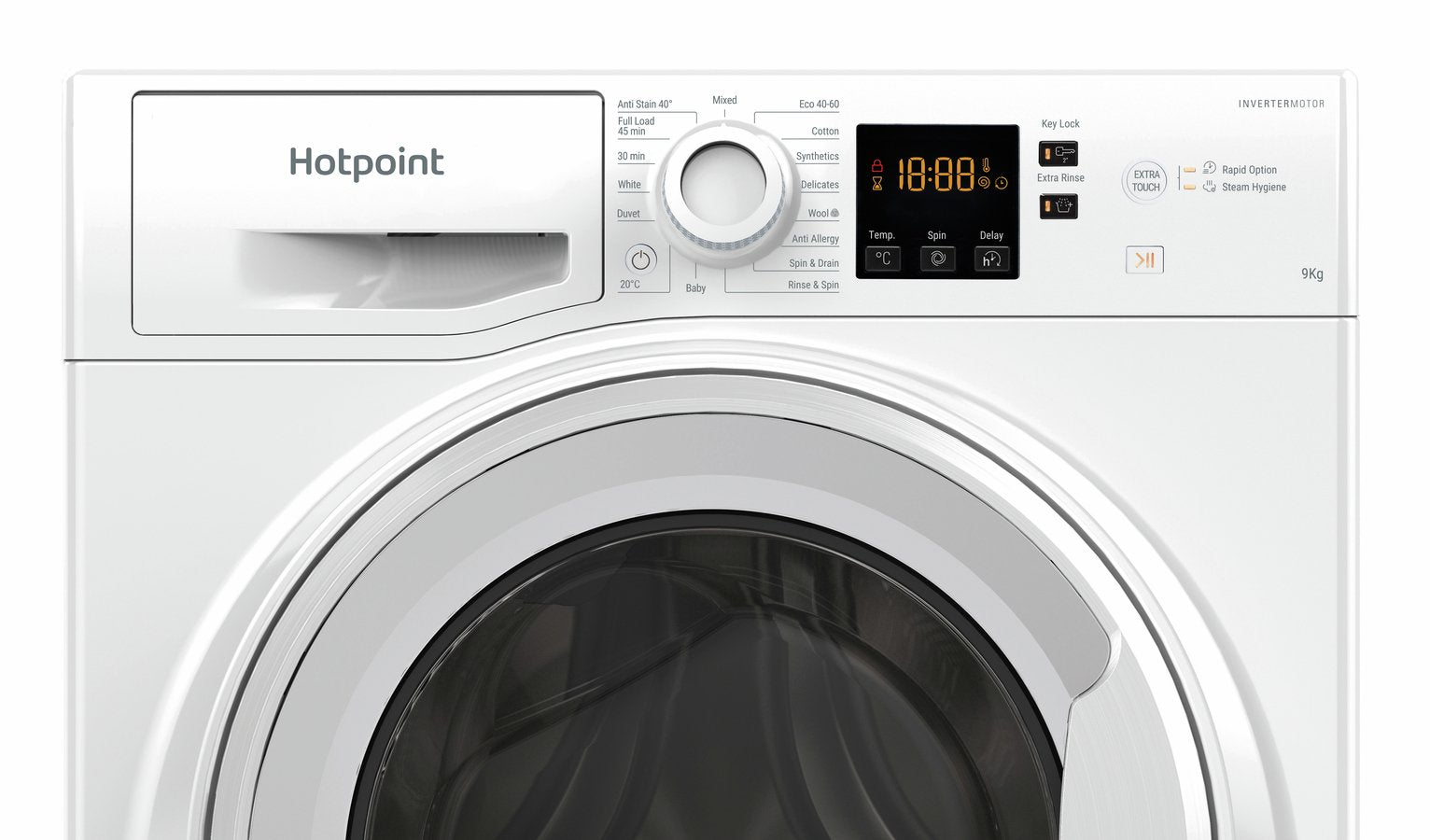 Hotpoint NSWM946WUK 9KG 1400 Spin Washing Machine - White
