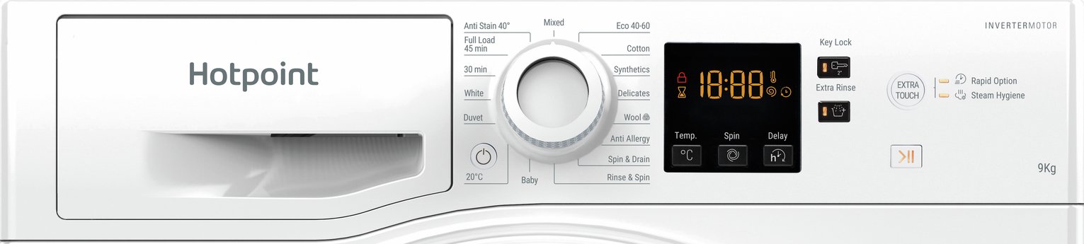 Hotpoint NSWM946WUK 9KG 1400 Spin Washing Machine - White