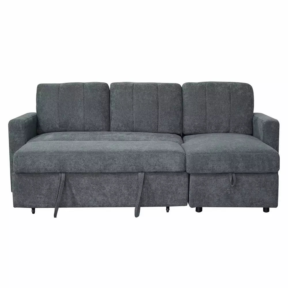 Aspire Nexis Right Hand Chaise Storage Sofa Bed - Charcoal