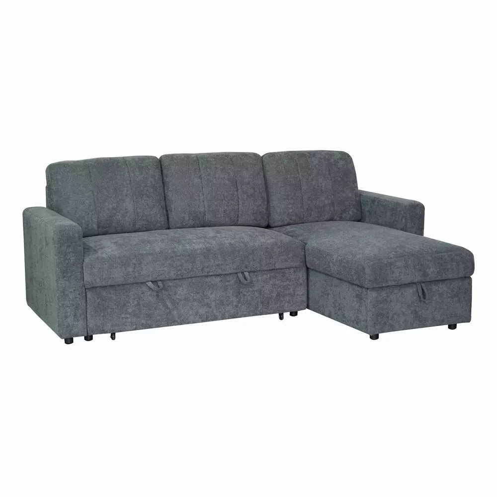 Aspire Nexis Right Hand Chaise Storage Sofa Bed - Charcoal
