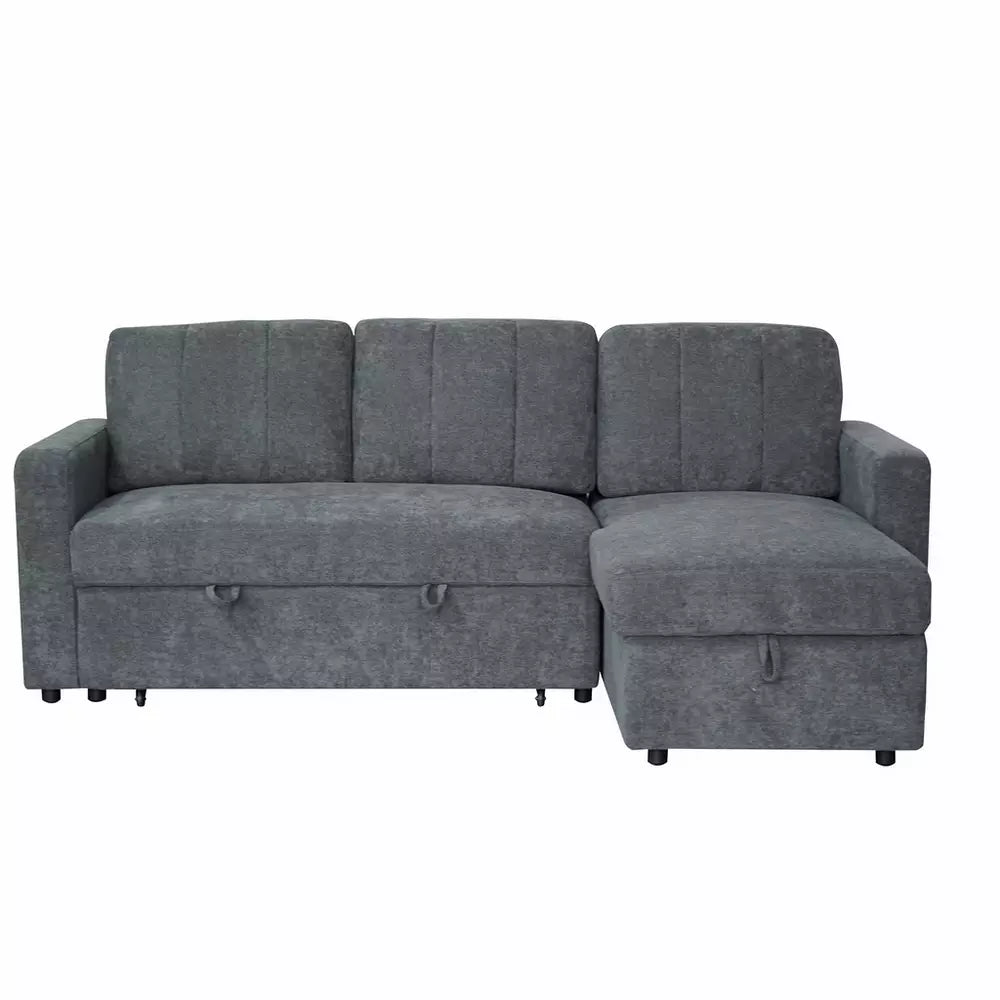 Aspire Nexis Right Hand Chaise Storage Sofa Bed - Charcoal