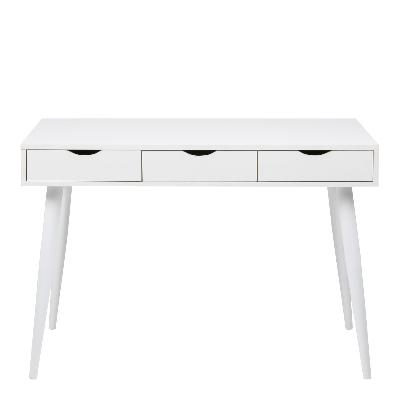 Furniture To Go Neptun 3 Drawer Office Desk - White